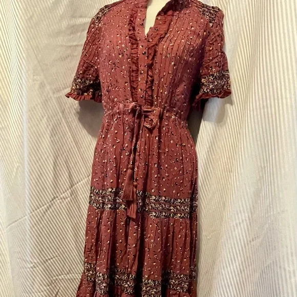 Free People NWT maxi prairie inspired dress. - Picture 1 of 7